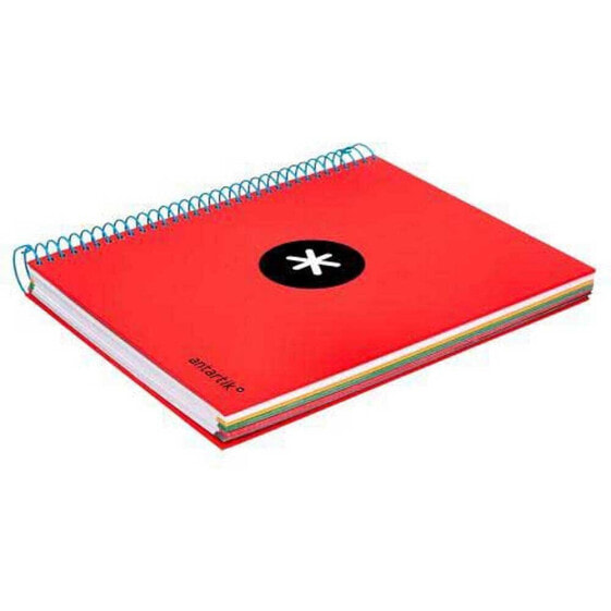ANTARTIK Spiral notebook a5 micro lined cover 120h 90gr square 5 mm 5 bands 6 holes