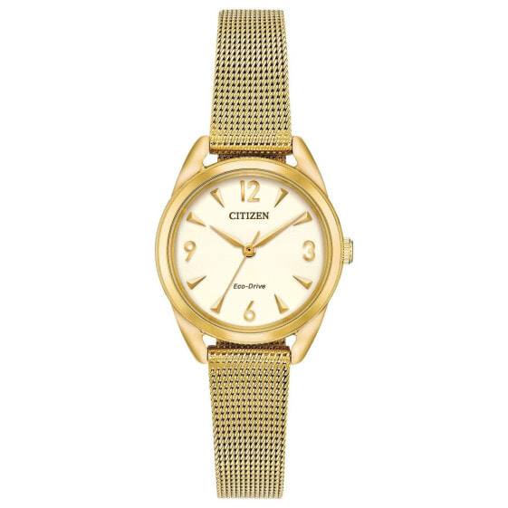 Citizen Eco-Drive Casual Quartz Womens Watch Stainless Steel Gold-Tone (Model...