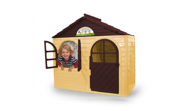 Детский игровой домик Jamara Little Home 460499 ,со шторкой,бежевый,коричневый