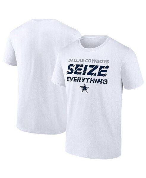 Men's White Dallas Cowboys Seize Everything T-shirt