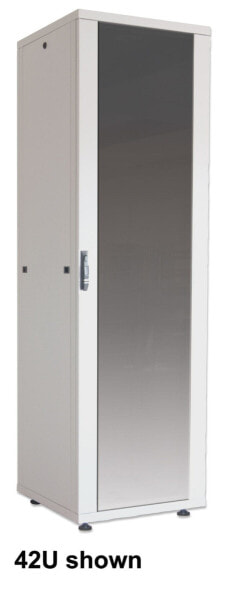 Intellinet Network Cabinet - Free Standing (Basic) - 22U - Usable Depth 123 to 573mm/Width 503mm - Grey - Flatpack - Max 600kg - Server Rack - IP20 rated - 19" - Steel - Single-Point Door Lock - One Lock Per Side Panel - Three Year Warranty - Freestanding rack - 22U