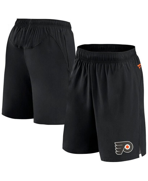Men's Black Philadelphia Flyers Authentic Pro Tech Shorts