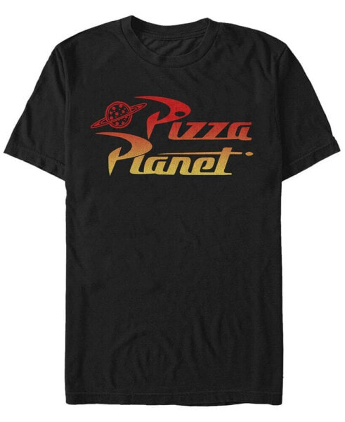 Men's Pizza Planet Gradient Short Sleeve Crew T-shirt