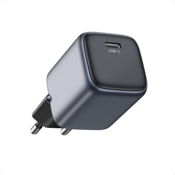 Ugreen 90666 Nexode 30W GaN Mini USB-C Charger - Indoor - AC - 20 V - 3 A - Black - Grey