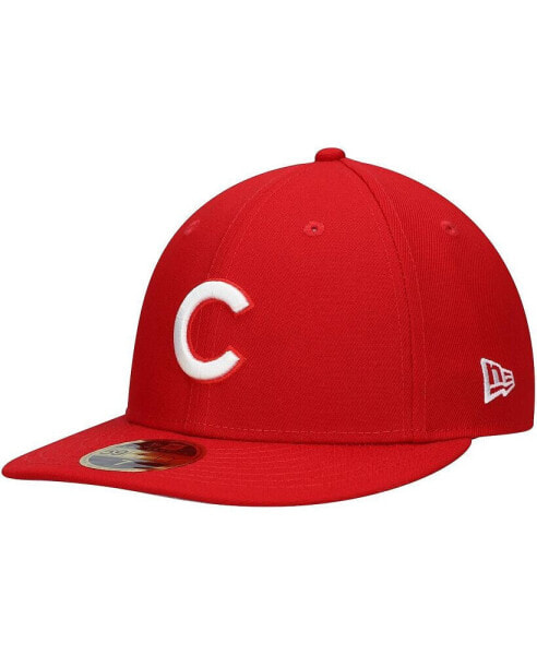 Men's Scarlet Chicago Cubs Low Profile 59FIFTY Fitted Hat