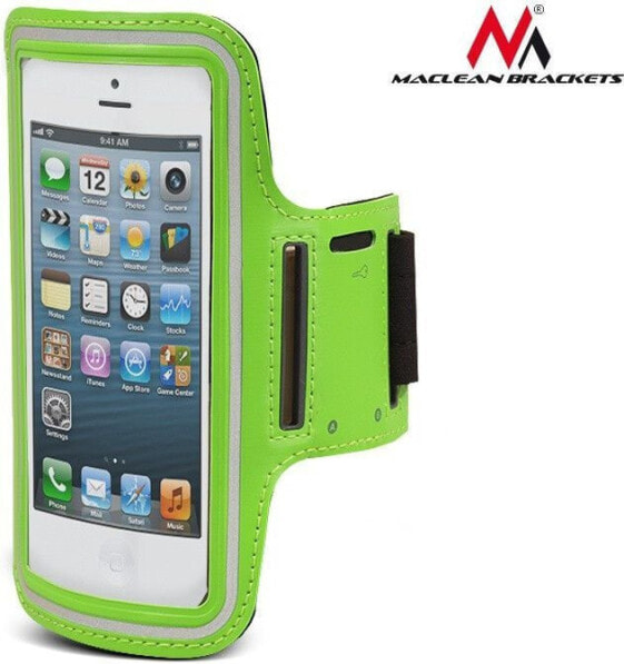 Чехол спортивный Maclean для телефона на руку 4,8'' зеленый MC-405 G