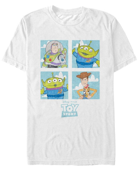 Disney Pixar Men's Toy Story Character Boxes Short Sleeve T-Shirt