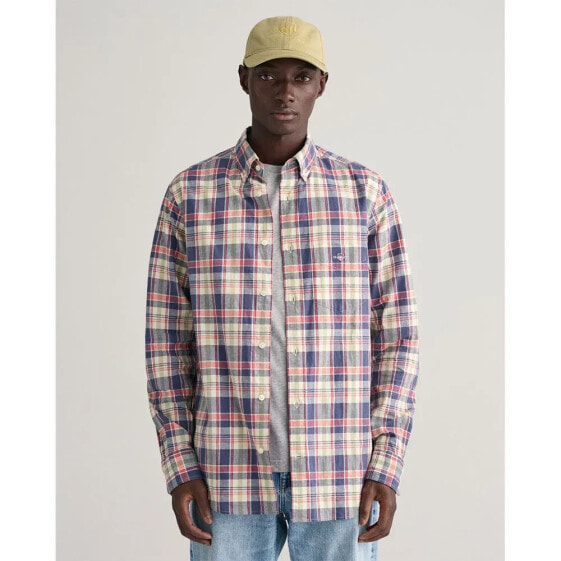 GANT Linen Check long sleeve shirt