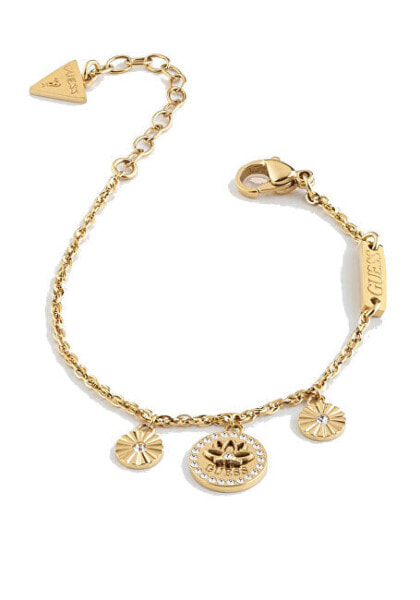 Charming gold-plated Lotus bracelet JUBB01347JWYGS
