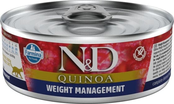 Farmina N&D Cat Quinoa Weight Management Karma Dla Dorosłych Kotów 80 g