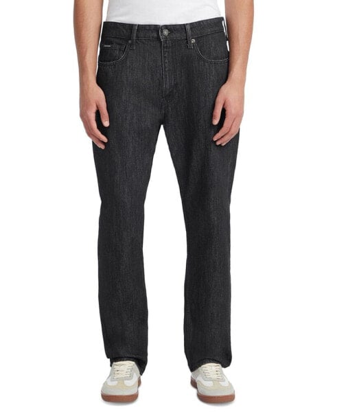 Men's Straight-Fit Dark-Wash Jeans