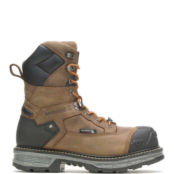 Wolverine Hellcat Ultraspring Heavy Duty CarbonMax 8" Mens Brown Work Boots