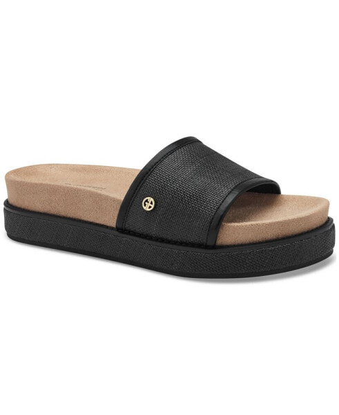 Women's Joannn Memory Foam Slip On Wedge Sandals, Created for Macy's
