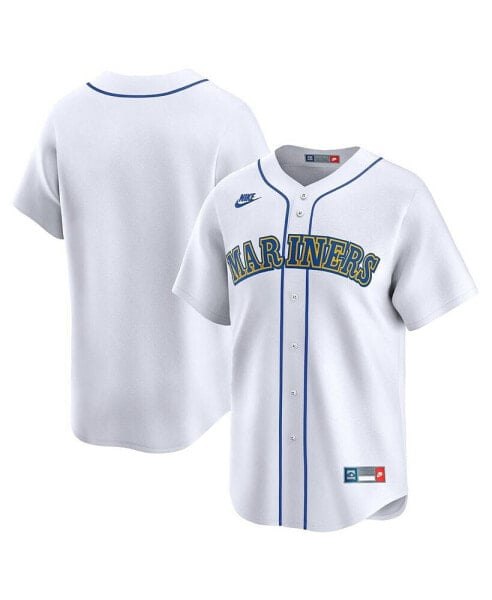 Men's White Seattle Mariners Cooperstown Collection Limited Jersey