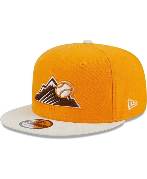 Men's Gold Colorado Rockies Tiramisu 9FIFTY Snapback Hat