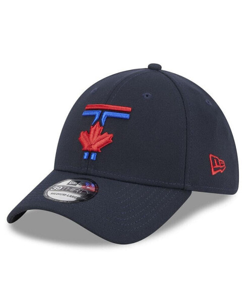 Men's Navy Toronto Blue Jays 2024 City Connect 39THIRTY Flex Hat