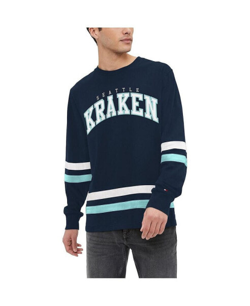 Men's Navy Seattle Kraken Nolan Long Sleeve T-shirt