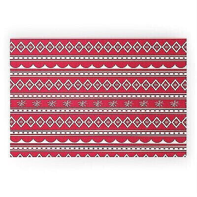CraftBelly Retro Holiday Red 36" x 24" Welcome Mat - Society6