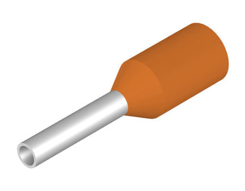 Weidmüller H0.5/12 OR - Pin terminal - Straight - Metallic - Orange - 0.5 mm² - 1.2 cm - 8 mm