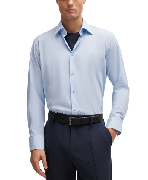 Men's Structured Performance-Stretch Regular-Fit Dress Shirt