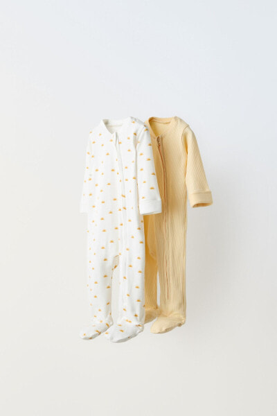 0–18 месяцев/ набор из двух пижам с принтом «солнышко» ZARA