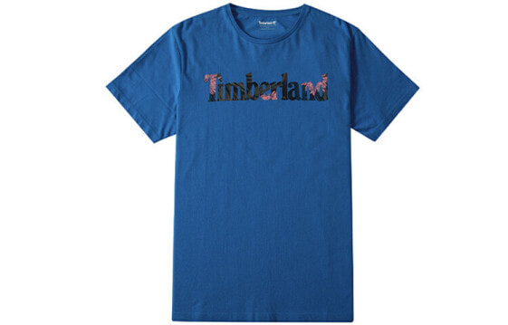 Timberland 圆领印花短袖T恤 男款 蓝色 / Футболка Timberland T Trendy Clothing Featured Tops T-Shirt