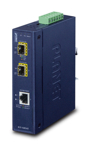Planet IGT-1205AT - 1000 Mbit/s - 10Base-T - 1000Base-T - 1000Base-BX - 1000Base-LX - 1000Base-SX - Gigabit Ethernet - 10,100,1000 Mbit/s - Full - Half