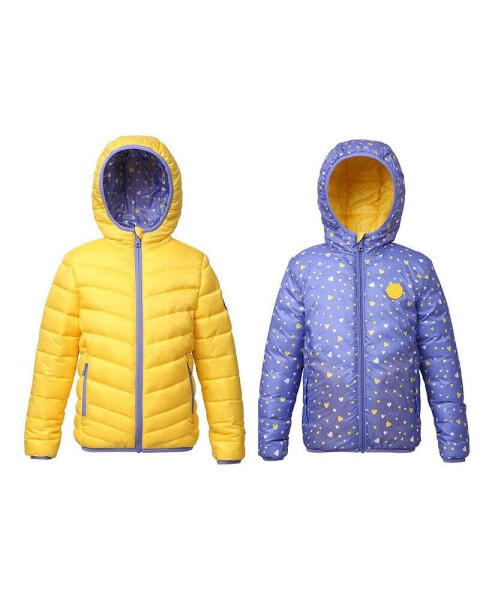 Girls Reversible Lightweight Puffer Jacket