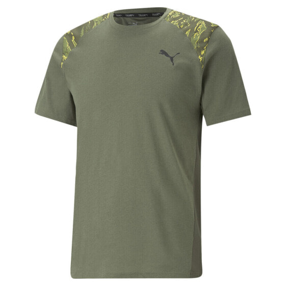 Puma Train Concept Logo Crew Neck Short Sleeve Athletic T-Shirt Mens Size S Cas