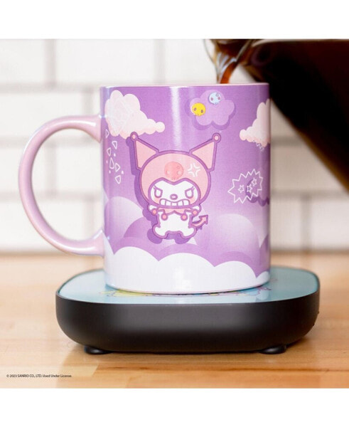 Kuromi Coffee Mug with Electric Mug Warmer – Keeps Your Favorite Beverage Warm - Auto Shut On/Off