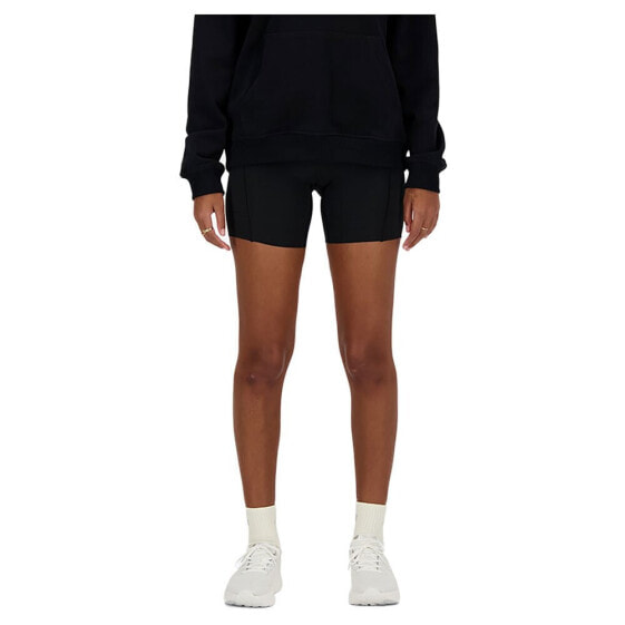 NEW BALANCE Sleek Pocket High Rise 6´´ shorts