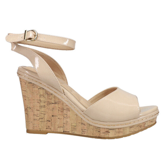 CL by Laundry Beaming Wedge Womens Beige Casual Sandals IBCS12PCE-834