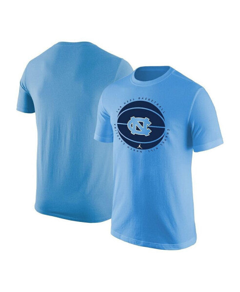 Men's Carolina Blue North Carolina Tar Heels Basketball Logo T-shirt