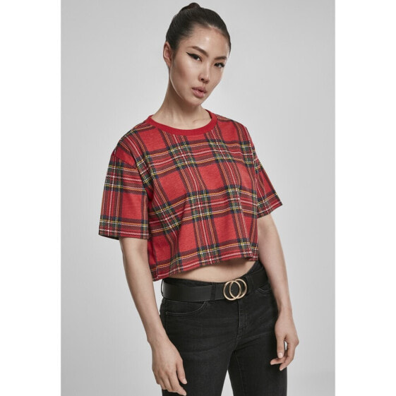 URBAN CLASSICS Tartan Oversized T-shirt