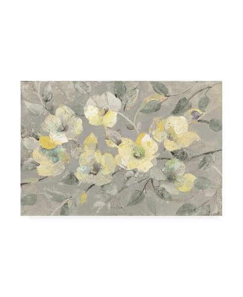 Albena Hristova Fading Spring Gray Canvas Art - 15.5" x 21"