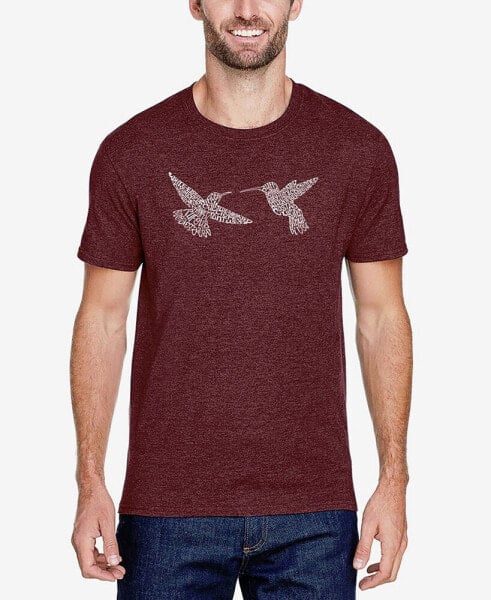 Men's Hummingbirds Premium Blend Word Art T-shirt