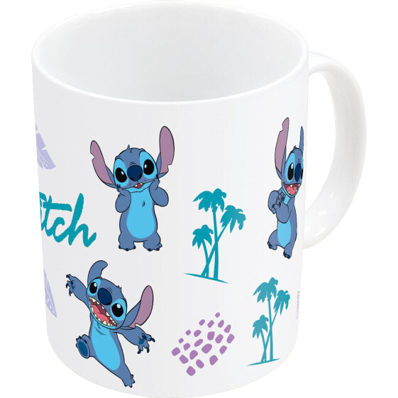 Кружка Mug Stitch Синий Лиловый Керамика 350 ml