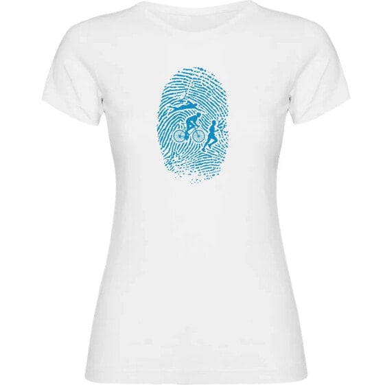 KRUSKIS Triathlon Fingerprint short sleeve T-shirt