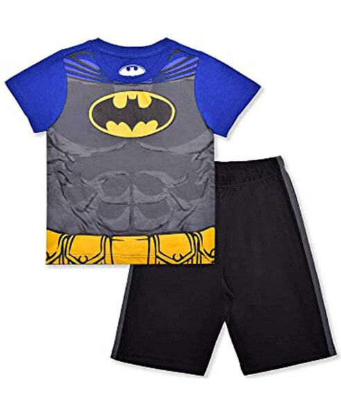 Preschool Gray Batman T-Shirt and Shorts Set