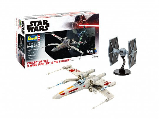 Revell X-Wing Fighter + TIE Fighter - Spaceplane model - Assembly kit - 1:57 - X-Wing Fighter + TIE Fighter - Any gender - Plastic