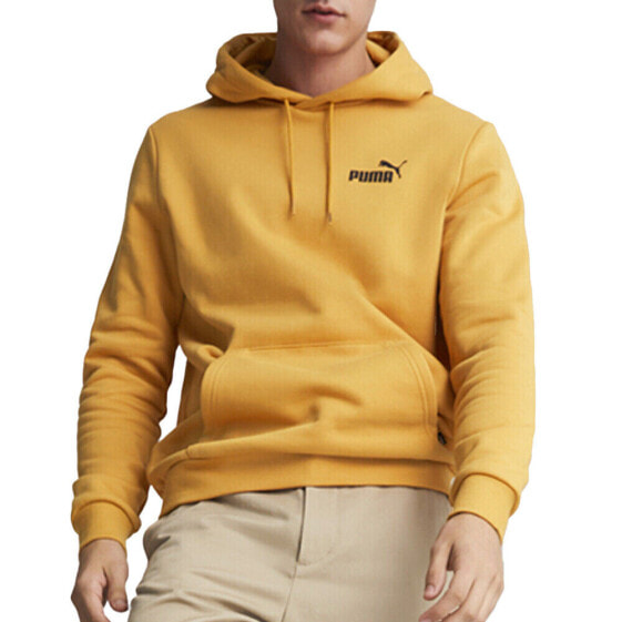 Puma Essentials Small Logo Hoodie Mens Yellow Casual Outerwear 67805727