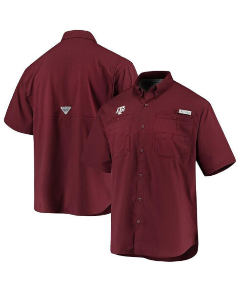 Рубашка Columbia мужская Maroon Texas A&M Aggies PFG Tamiami