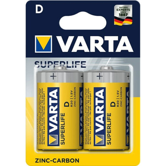 Батарейки Varta R20 D 1,5 V (2 штук)