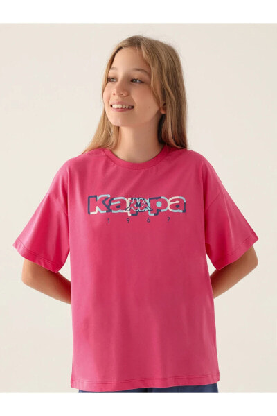 Футболка для малышей Kappa в оттенке светло-розовый