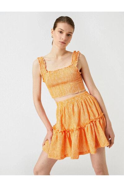 Юбка Koton Mini  Ruffled Waist Elasticized