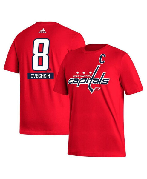 Men's Alexander Ovechkin Red Washington Capitals Fresh Name and Number T-Shirt