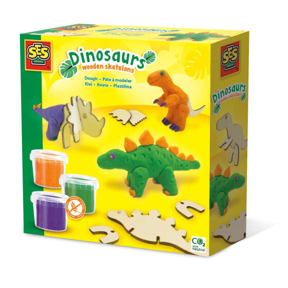 Игра из пластилина SES Creative Динозавры Без глютена