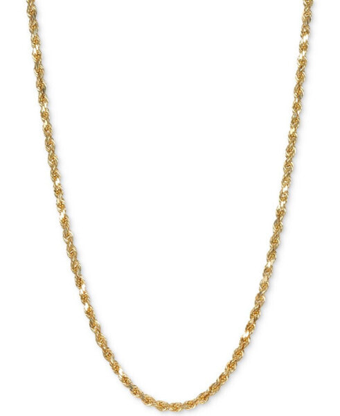 Italian Gold forza Rope 18" Chain Necklace in 14k Gold