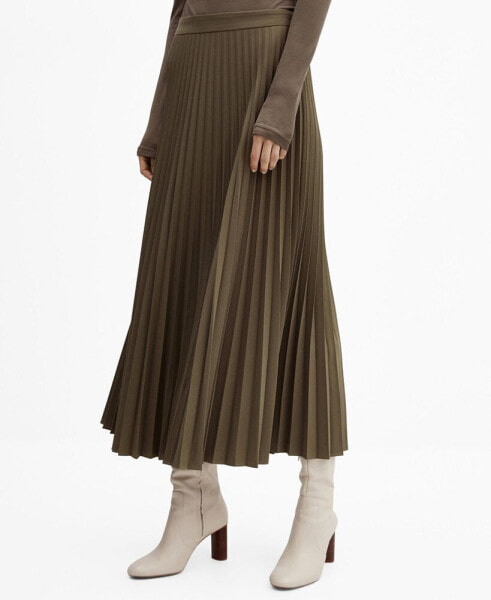 Women's Pleated Long Skirt