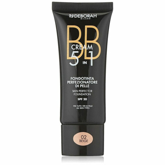 Основа-крем для макияжа BB Cream Deborah 5-в-1 02-beige